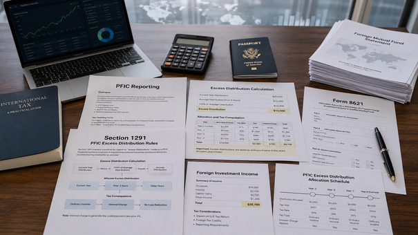 Section 1291 PFIC excess distribution rules explained for US expats by Taxes for Expats (TFX)