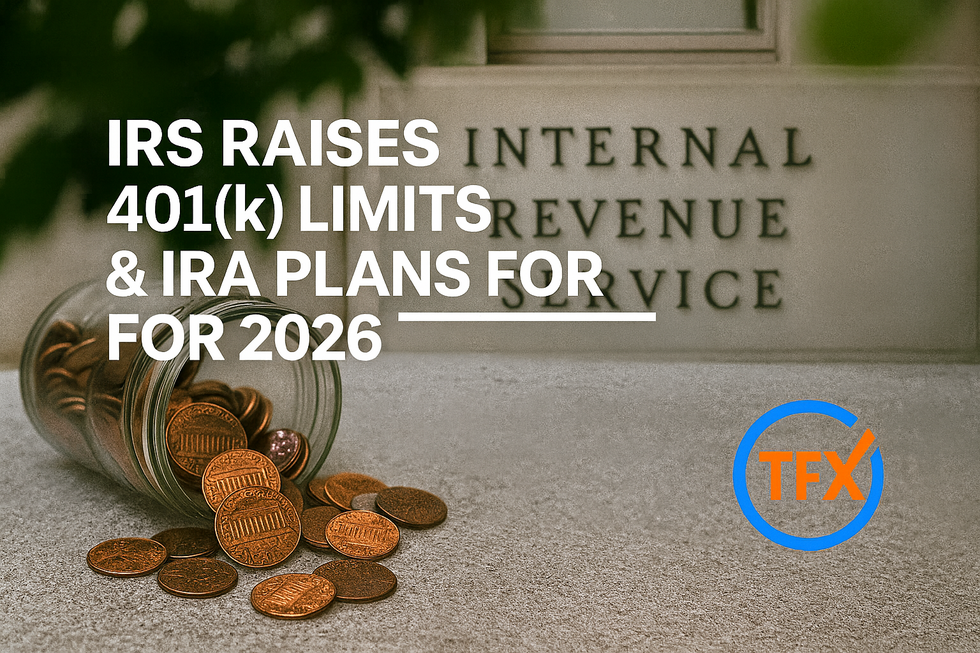 IRS updates 2026 retirement plans: 401(k) limit now $24,500, IRA rises to $7,500