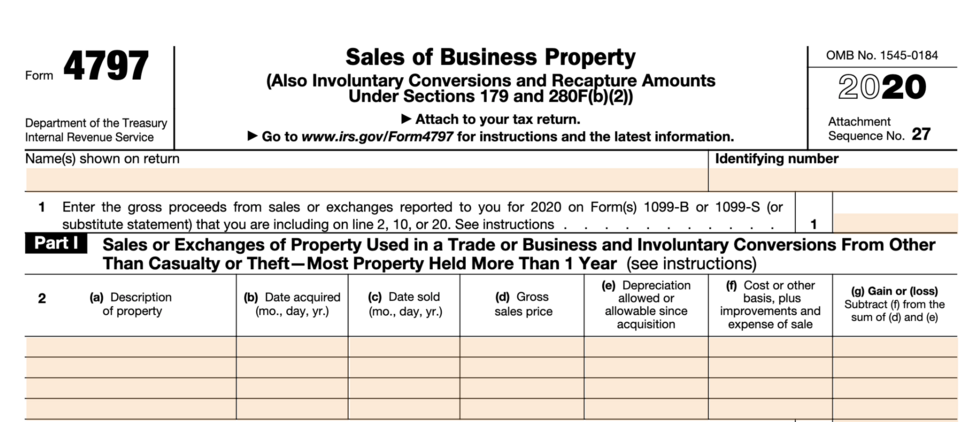 What You Need To Know About Tax Form 4797 | TFX | US Expat Tax Service