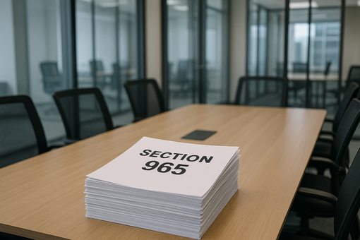 Section 965 office setting