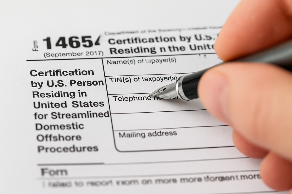 Form 14654 explained: How to certify non-willfulness under the IRS Streamlined Procedures