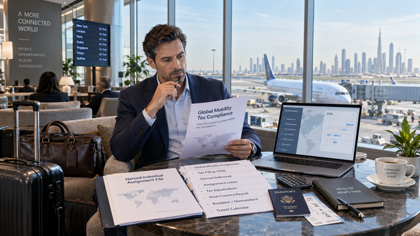 Global mobility assignee tax filing for named individuals