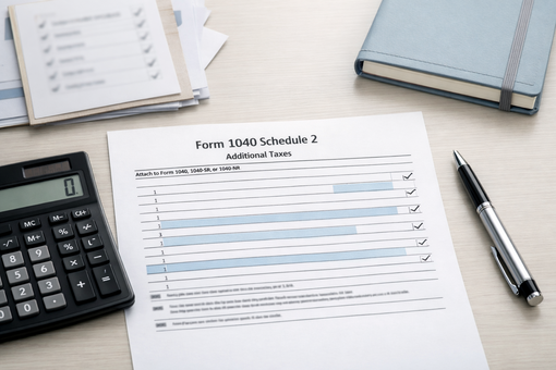 Form 1040 Schedule 2 by taxes for expats