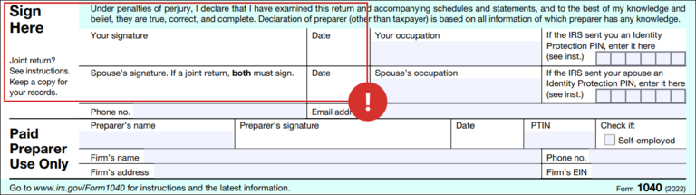 14653 form must be wet-signed