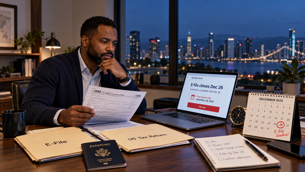 IRS e-file shutdown in 2026: What the December 26 cutoff means for US expats