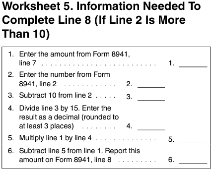 Worksheet 5: FTE and average wage adjustments