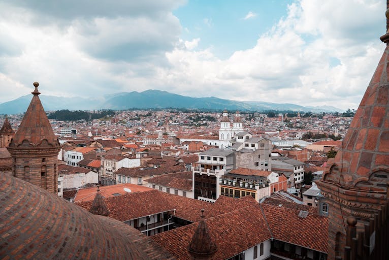 Aerial Shot of City Houses